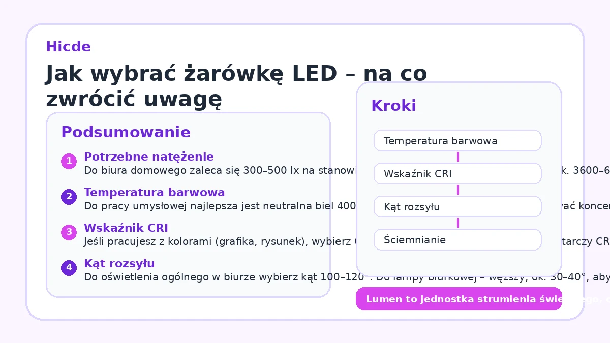 Jak wybrać żarówkę LED – na co zwrócić uwagę