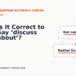 Is It Correct to Say ‘discuss about’?