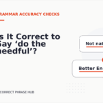 Is It Correct to Say ‘do the needful’?