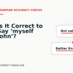 Is It Correct to Say ‘myself John’?