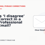 Is ‘I disagree’ Correct in a Professional Email?
