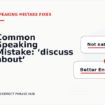 Common Speaking Mistake: ‘discuss about’ Explained