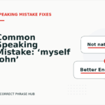 Common Speaking Mistake: ‘myself John’ Explained