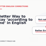 Better Way to Say ‘according to me’ in English